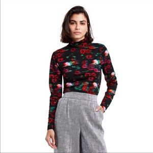 Rachel Comey x Target floral print long sleeve textured turtleneck